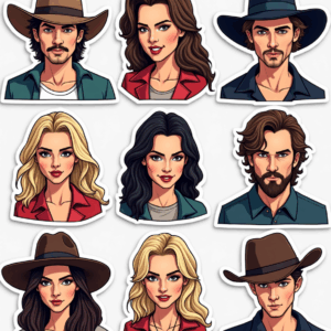 Pop Culture Parodies - Sticker Sheet v6